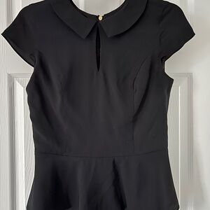 Express Black Peplum Blouse